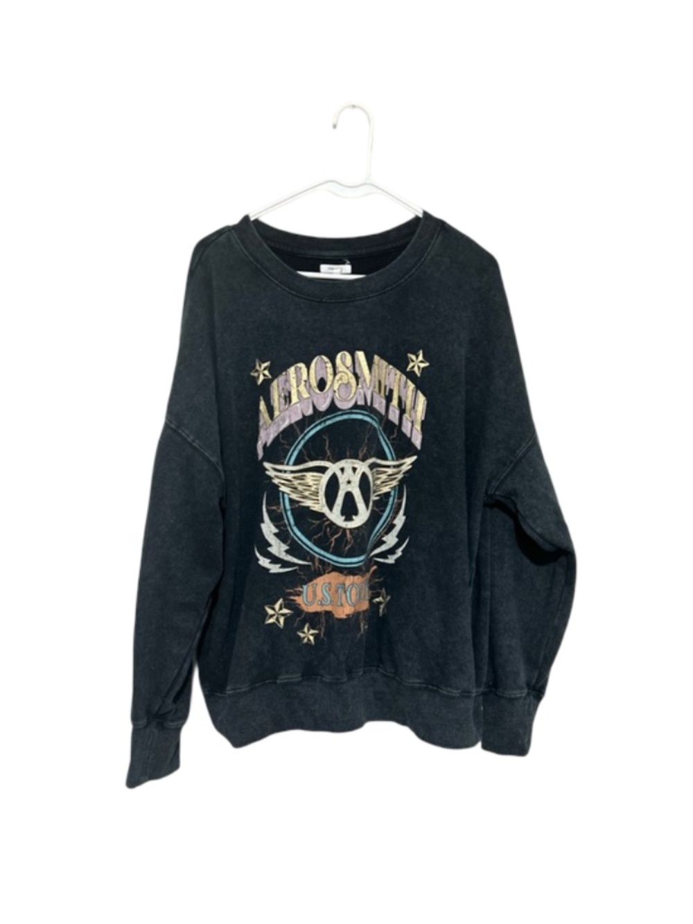 Aerosmith Gray Sweatshirt Top Size XL Maurices